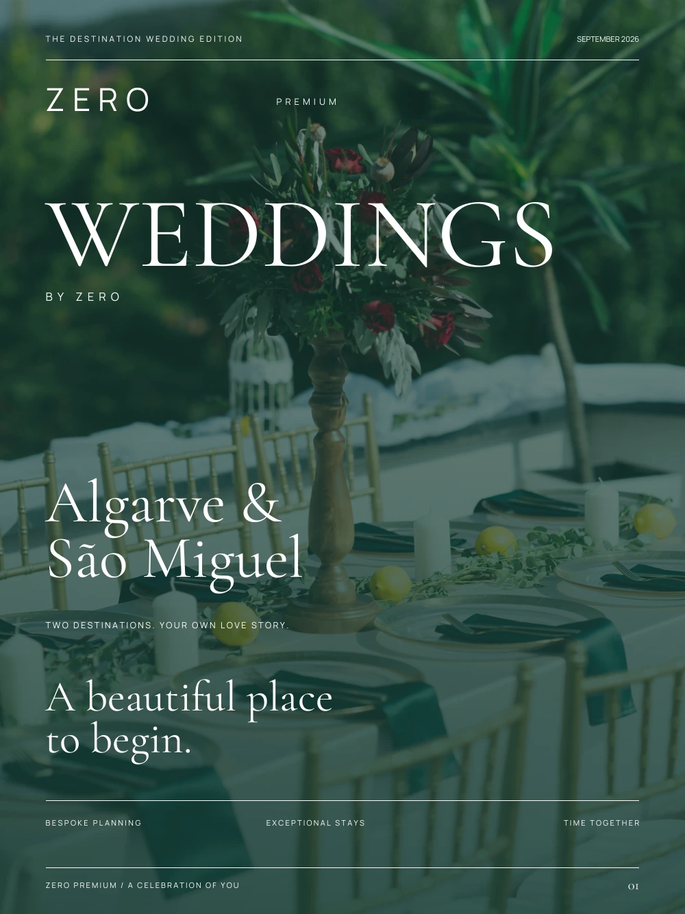 Weddings by ZERO — ZERO Premium